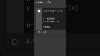 Numpy np.trunc() and np.round() explained in 40 seconds !! #Shorts #python #coding #datascience