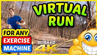 Virtual Forest Run | Running In The Woods | Sweden | Relaxing Forest Sounds