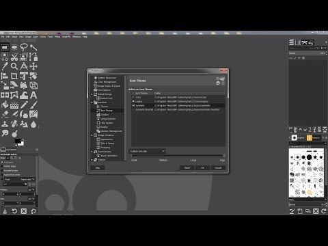 GIMP 2.10 - Adjust Interface (Themes, Icon Styles and Size) GIMP 2.10 - Adjust Interface (Themes, Icon Styles and Size)