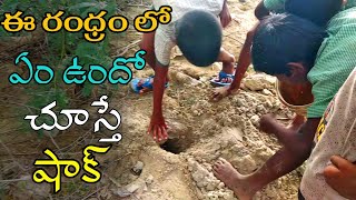 ఈ రంధ్రం లో ఏం ఉందో చూస్తే షాక్ అవుతారు||Children caught something in the hole|| #BTE entertainment