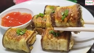 Resep TERONG BAKAR GULUNG ISI TAHU ala Resto -  Super Enak \u0026 Simple. Wajib Coba