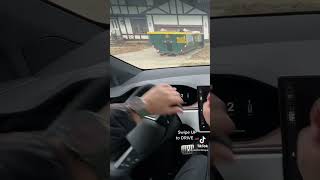 How to make a U-turn with the Tesla Yoke | Driving Experience  #shorts #tesla