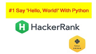 Mastering HackerRank: Python Programming | Ep.1 | Sign Up & Say 'Hello, World!' With Python in Tamil