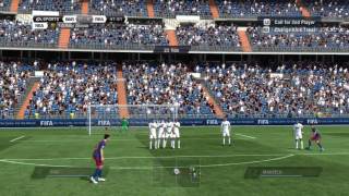 FIFA 11 Tutorial - "The Dipping Free Kick" - Free Kick Tutorial 1