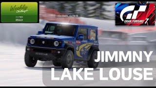 GT7【レイク・ルイーズ(雪道)　ジムニー】雪道セッティングで楽勝　GT7  Lake Louise Jimny 2025-01-24