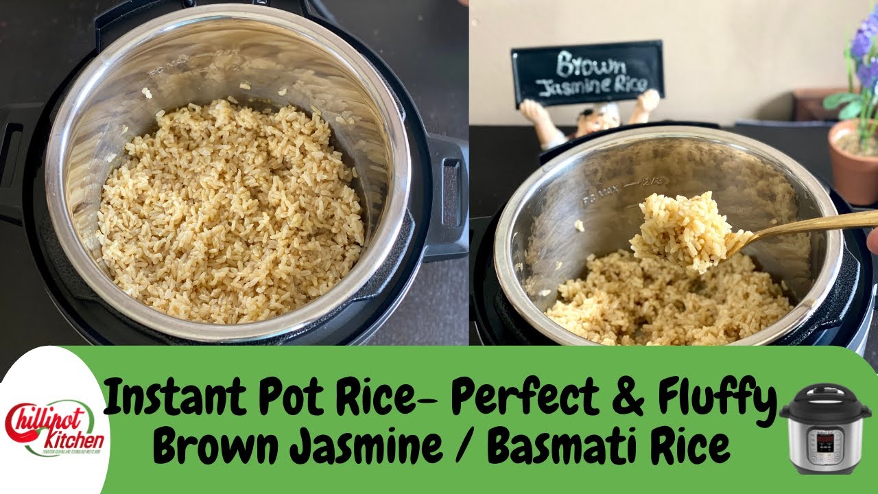 Instant Pot Brown Rice | Brown Jasmine Rice In Instant Pot|PERFECT ...