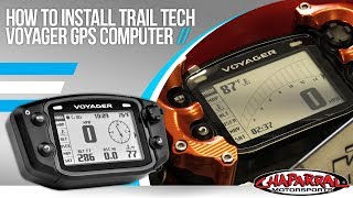 How to Instal a Trail Tech Voyager GPS Computer with Top Mount Protector at ChapMoto.com