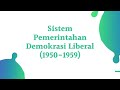 sistem pemerintahan pada masa demokrasi liberal 1950 1959