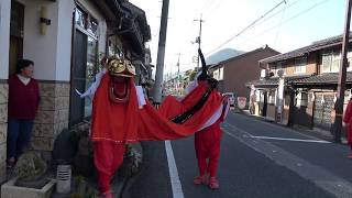 若桜神社の弁天大祭の獅子舞