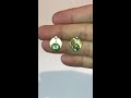 earring 821 green tourmaline and diamonds in 18kt yellow u0026 white gold. michael alexander jewelry