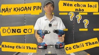 So Sánh Máy Khoan Pin Có Chổi Than Và Không Chổi Than Của Dongcheng