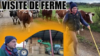 VISITE D'UNE FERME EN AUVERGNE 🐄 ! TOUR DE FRANCE  SEB-AGRI