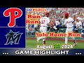 Philadelphia Phillies vs.  Marlins (08/13/2024)   GAME  Highlights |MLB Season 2024