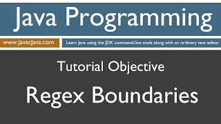 Learn Java Programming - Regex Boundaries Tutorial