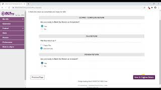 OLT Pro Web Complete and Efile Tax Return in Interview Mode