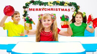 Kids Diana Show 1 Hour |  Diana and Roma DIY Ideas Decorate the Christmas Tree with Friends
