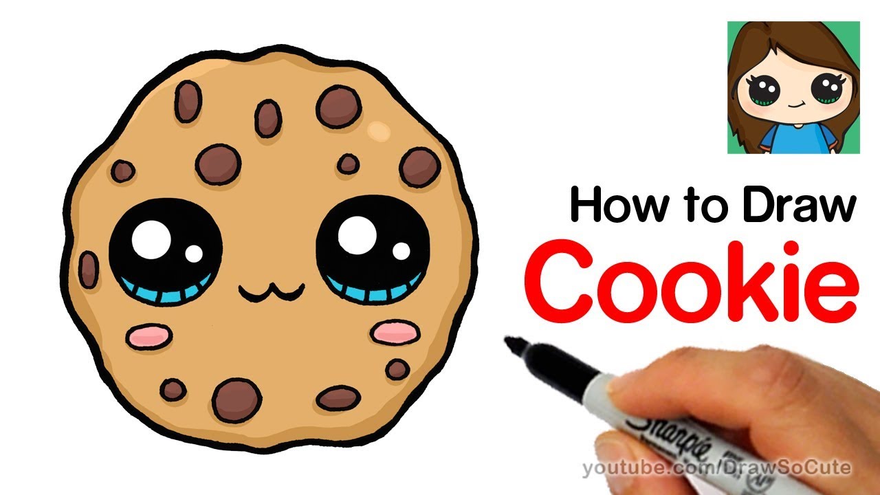 How To Draw A Cookie Cake