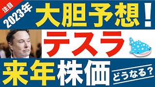 じんべいが考える2023年テスラ予想株価とは？