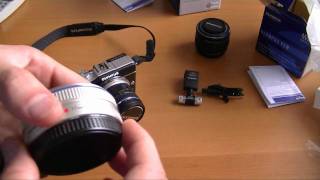 Olympus E-PL1 with 9-18mm and SEMA-1 mic kit