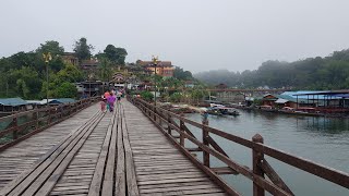 พาเดินเที่ยวสะพานมอญสังขละบุรี