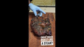 Cooking Chuck Roast Like a Steak | Reverse Seared Chuck Roast #shorts
