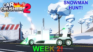 Snowman Hunt | Car Crushers 2 LIVE #52