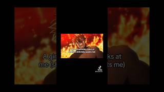 Jojo dio meme: girl looking at me she definitely wants me #anime #shorts #viral #trending