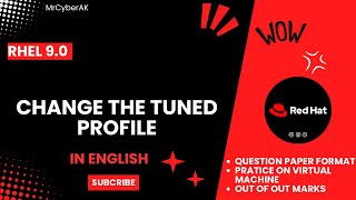 RHCSA EXAM QUESTIONS | CHANGE THE TUNED PROFILE | RHCSA 9 | English Tutorial ni