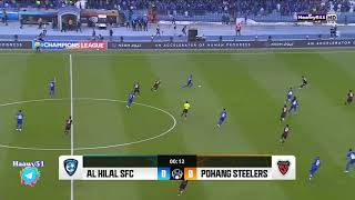 #الهلال السعودي vs بو هانج الكوري - هدف ناصر الدوسري - تعليق علي الكعبي