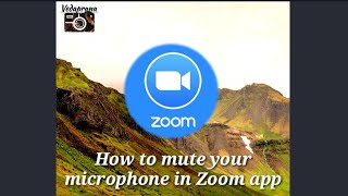 ||How to mute your microphone in Zoom App||