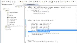 Java programming part 60 GUI : Adding Panels to the borderLayout Manager and buttons to the panels
