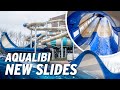 Riding the NEW Water Slides at Aqualibi 2023 | Walibi Belgium