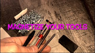 How to magnetize your tools screwdrivers bits