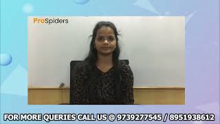 Successfully placed | B.Com Graduate | Student Review | ProSpiders