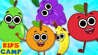 Ten Little Fruits Jumping | Best Learning Nursery Rhymes & Kids Songs by KidsCamp