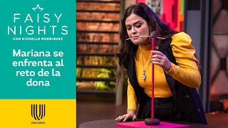 Mariana Echeverría deja impactados a todos con el reto de la ‘chocolatoza’ | Faisy Nights | Unicable