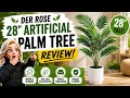 Fake or Real? 🌴 Der Rose Palm Tree Review for Home & Patio Decor