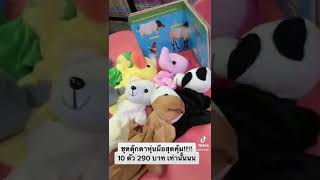 ชุดสุดคุ้ม!!! ตุ๊กตาหุ่นมือรูปสัตว์ ชุดละ 10 ชิ้น Animal Hand Puppets Set of 10