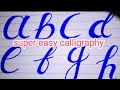 How to write fake(faux) calligraphy with a pen| Small letters #youtubevideo #calligraphy