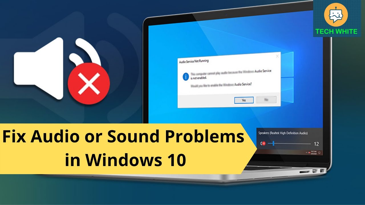 How To Fix Audio Or Sound Problems In Windows 10 | Fix Audio Issue | No ...