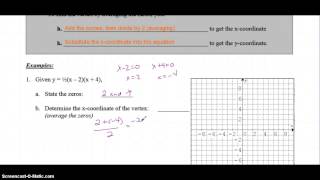 Determine the Vertex by Averaging the Zeroes