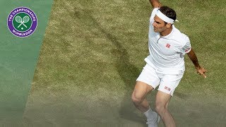 Roger Federer vs Lloyd Harris Wimbledon 2019 First Round Highlights