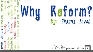 Why Reform? - by Shanna Loach