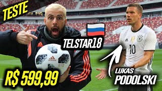 TESTE NOVA BOLA DA COPA DE R$ 599,99! A BOLA TEM UM CHIP! Feat, Lukas Podolski