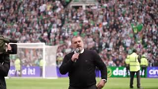 ANGE POSTECOGLOU Talks & 60,000 fans go quiet at Celtic Park 🙌 💚 #goosebumps #specialone