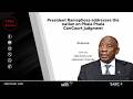 President Ramaphosa addresses the nation on Phala Phala ConCourt judgment