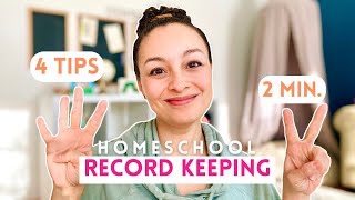 Some simple ideas for homeschool record keeping!