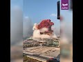 Compilation of videos show moment explosions rip at Beirut port