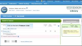 Searching CINAHL: Part 1 - Applying Subject Headings