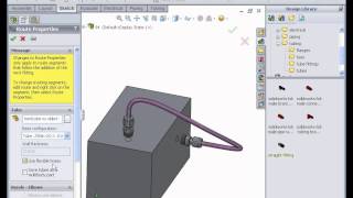 SolidWorks Routing Video Tutorial - Flexible Tubing